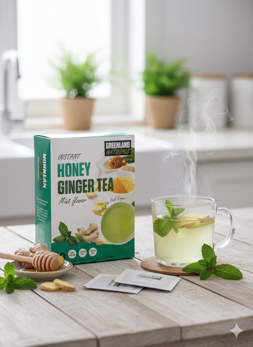 Honey ginger tea (mint)